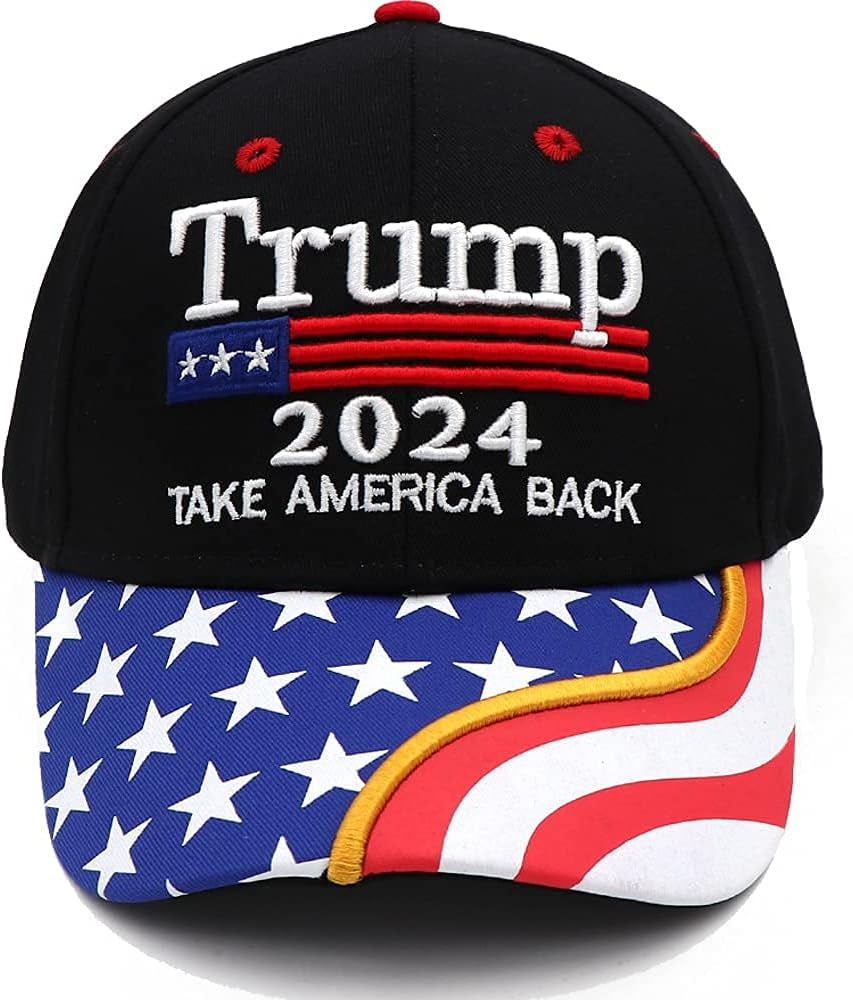 Trump 2024 Hat Donald Trump Hat Take America Back MAGA USA Embroidery Adjustable Baseball Cap