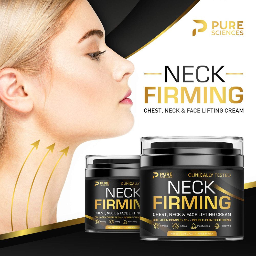 Neck Firming Cream - anti Wrinkle Cream - Made in USA - Saggy Neck Tightener & Double Chin Reducer Cream - Collagen & Retinol Skin Tightening Cream - anti Aging Moisturizer for Neck & Décolleté